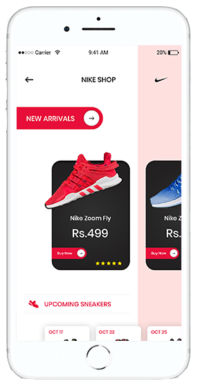 Seller dashboard displaying sales and inventory in Amazon clone app