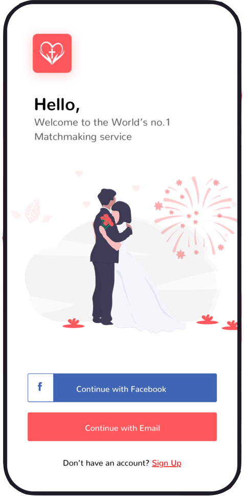 Remarriage wedding clone app mobile screen preview