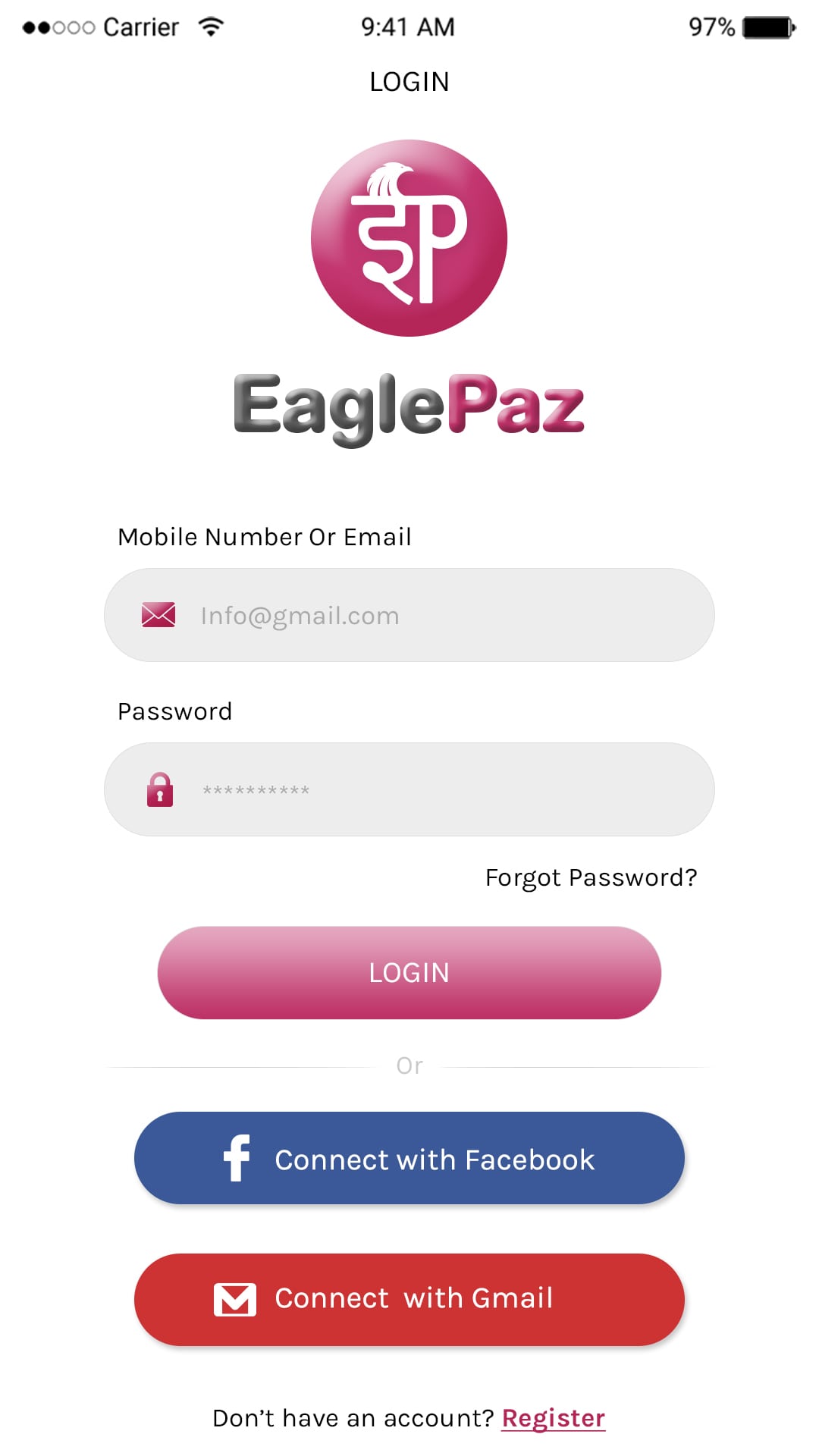 Mobile Wallet App User Interface