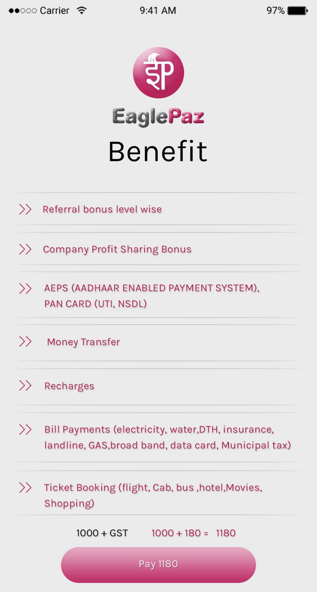 Mobile Wallet App User Interface