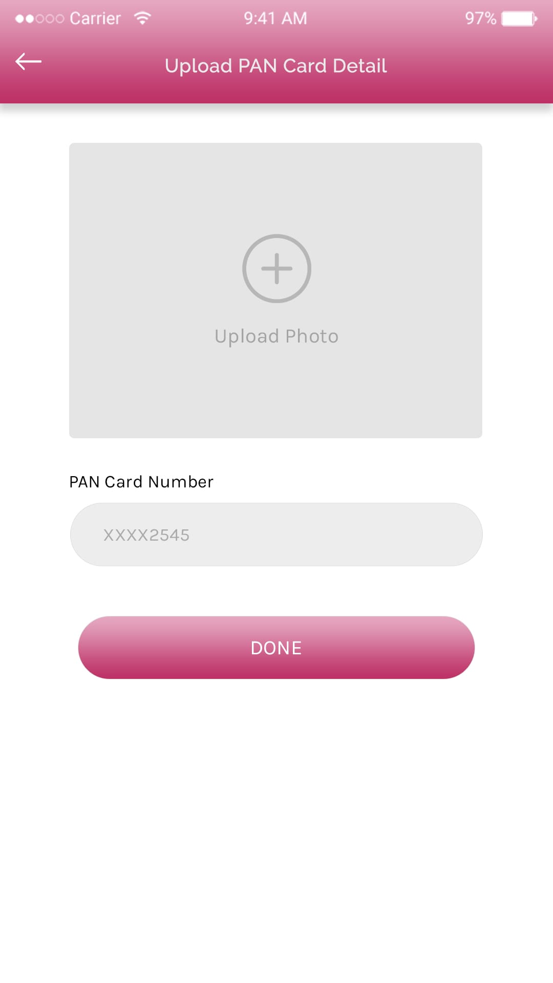 Mobile Wallet App User Interface