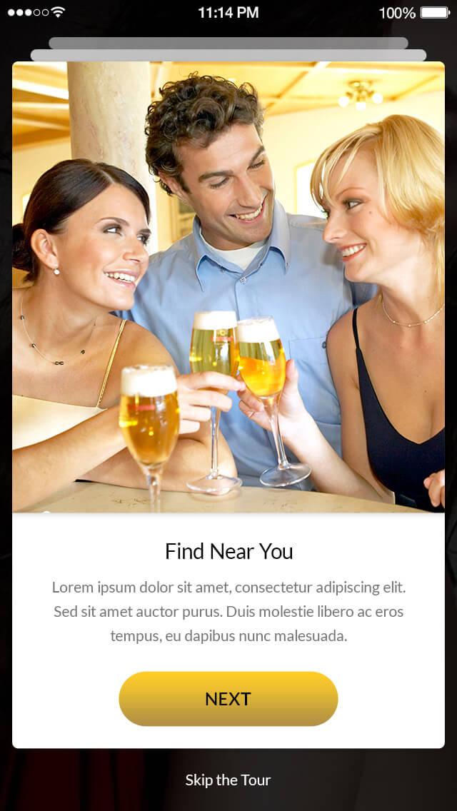 User Location Setup Screen in Dating App