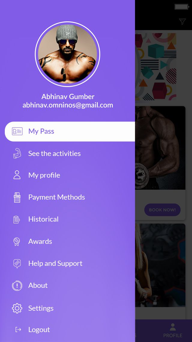 EasyVan clone app showing multiple van size options