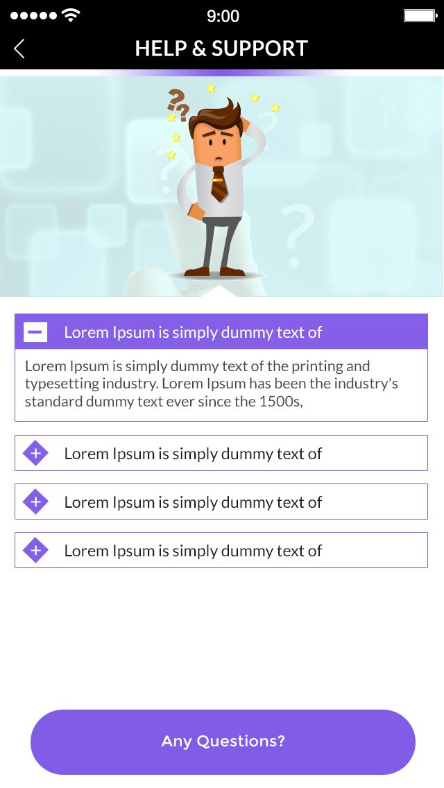 EasyVan clone app showing logistics order details