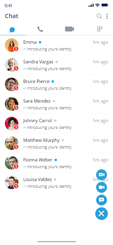 Free Conference Call clone screen sharing feature shown on iPhone