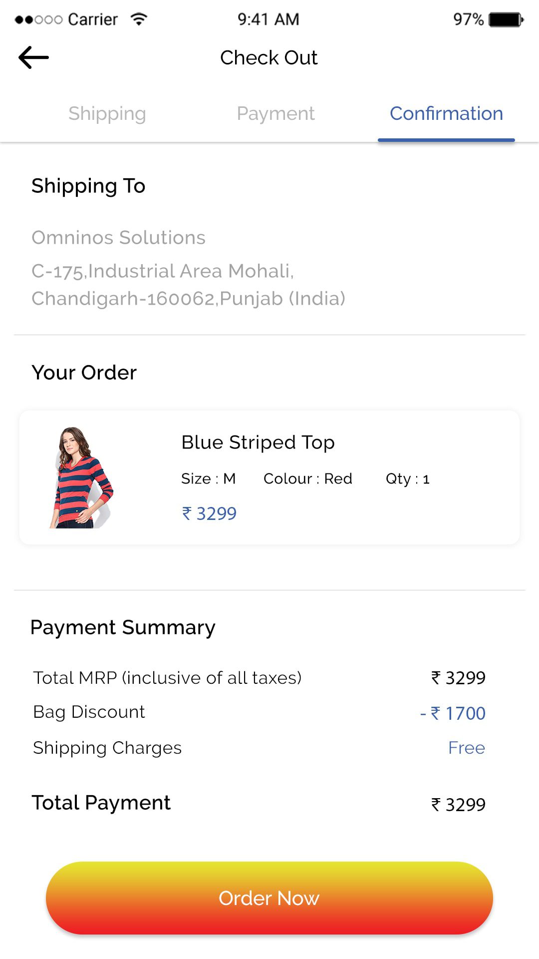 Vendor Dashboard Screen 1