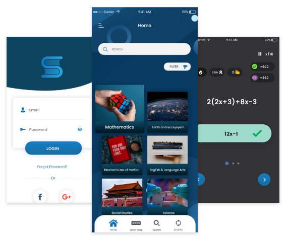 Popcorn Trivia clone app home screen showing live quiz entry