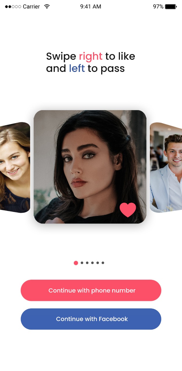Tinder Clone App Login Screen