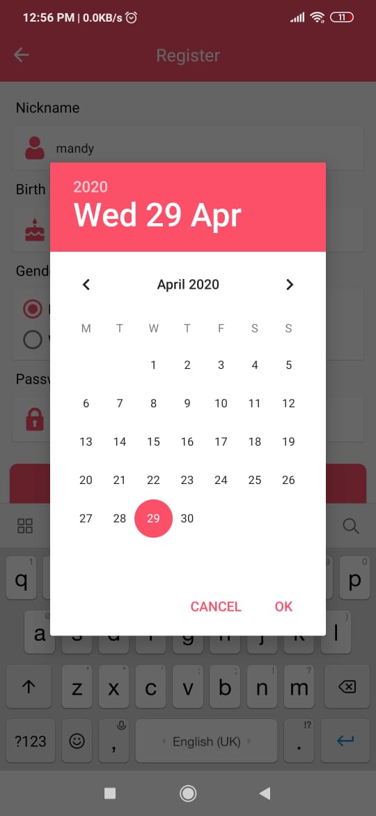 Tinder Clone Notification Settings Screen