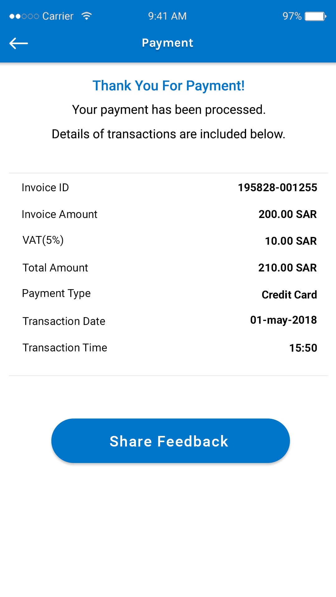 Manage Address Feature