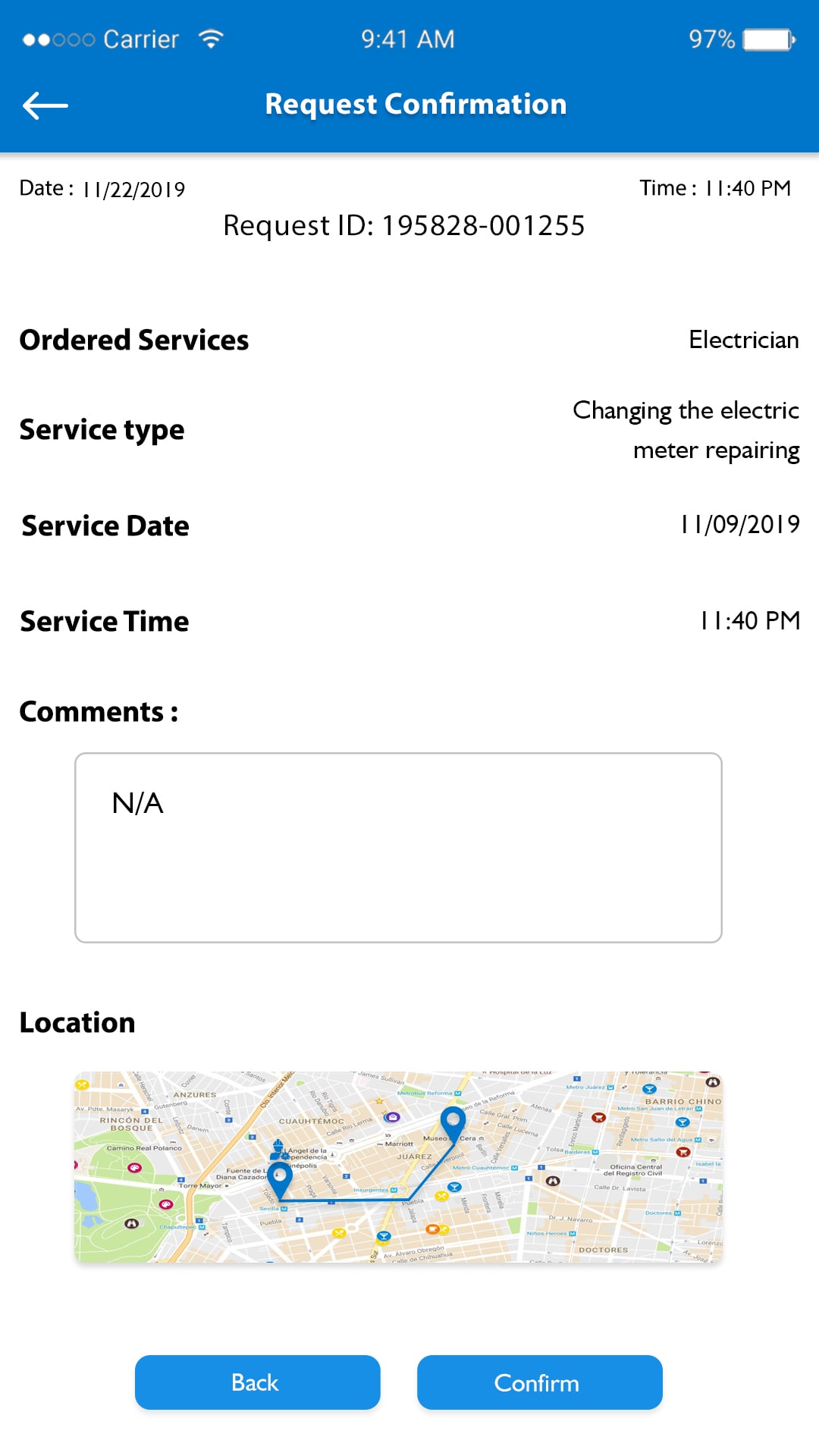 Customer Support in Plumber App