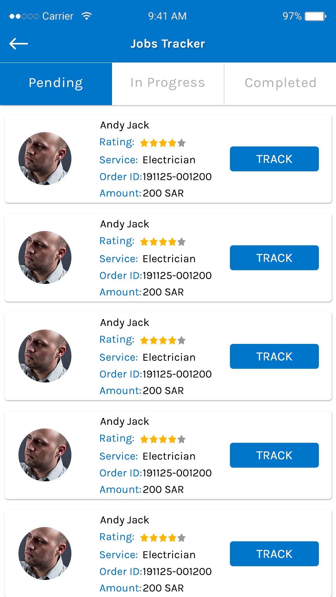 Plumber App UI Design