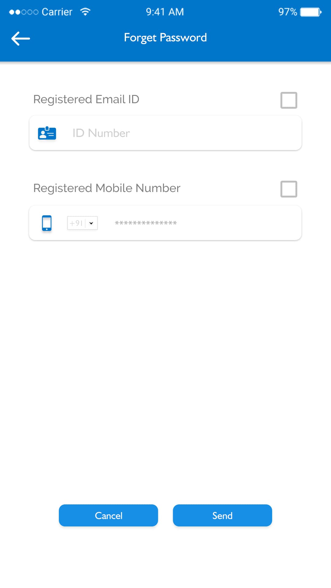 App Performance Screen