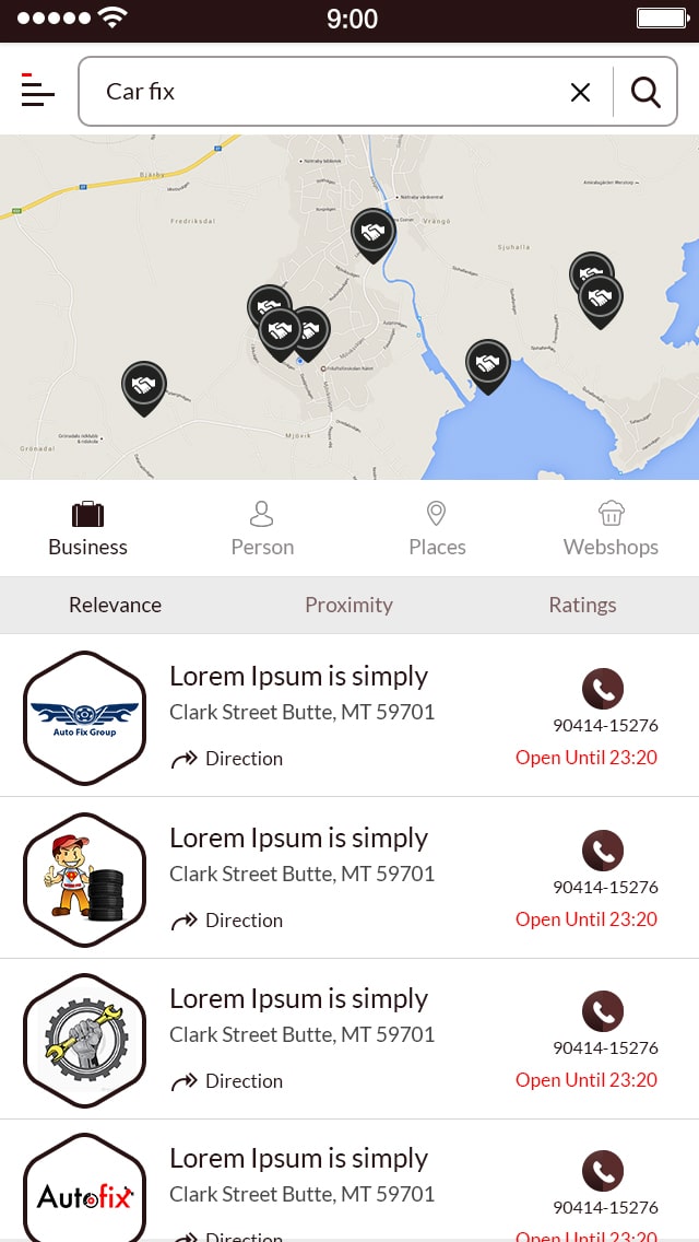 Yelp clone app admin panel analytics and reports