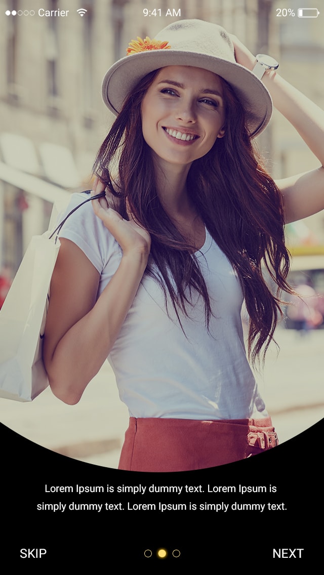 User browsing clothing items and categories