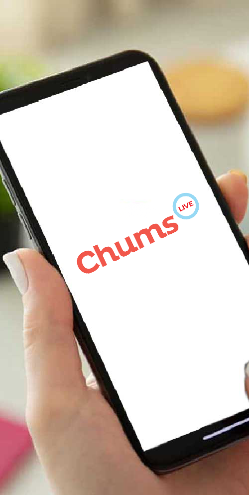 Chums Live clone app interactive live streaming interface
