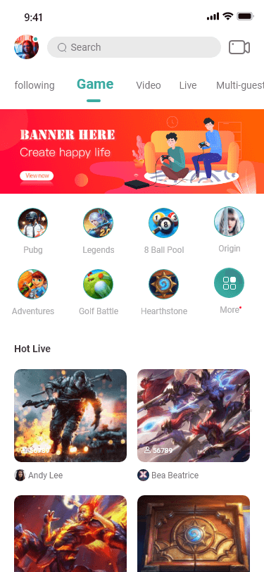App settings and privacy options