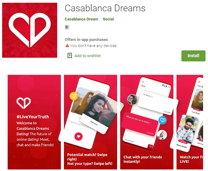Casablanca Dreams App Project Showcase