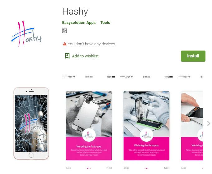 Hashy App Development