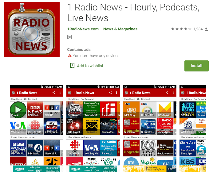 Radio News App Development