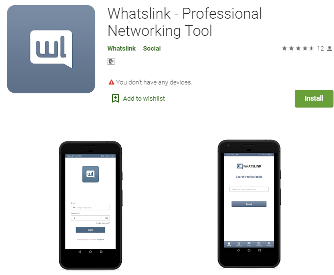 Whatslink App Design