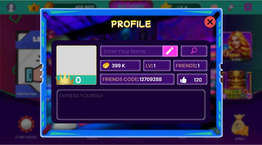 Online casino gaming screen in Golden Casino clone app