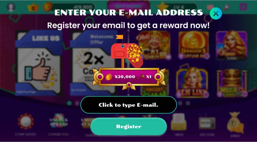 Slot game interface in Golden Casino clone mobile app